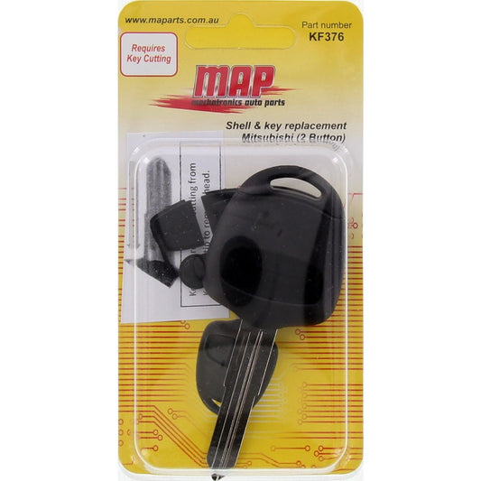 MAP Car Remote Shell & Buttons (2 Button) fits Mitsubishi ASX/Colt/Lancer KF376