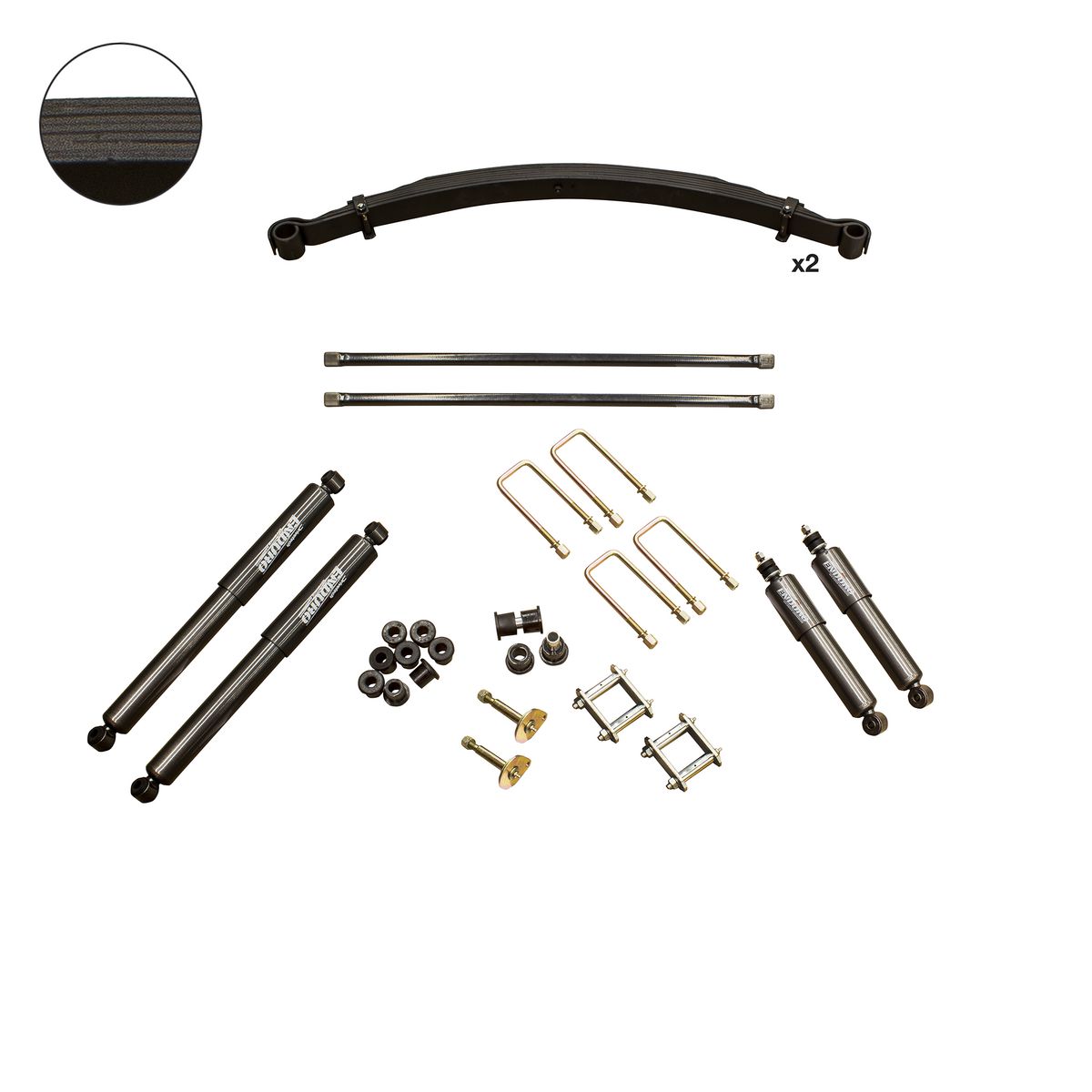 Drivetech 4x4 Enduro Nitro Gas Extra HD Lift Kit fits Nissan Navara D22 (1997-14) DTSK-NIS03J