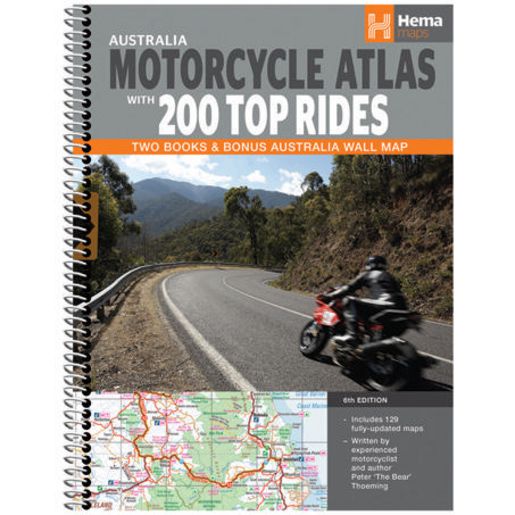 HEMA Australia Motorcycle Atlas with 200 Top Rides