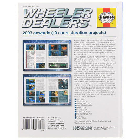 Haynes Wheeler Dealers 2003-On Manual H5798