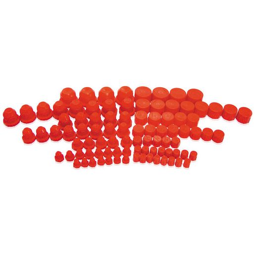 Aeroflow AF98-2025 Plastic Dust Cap & Plug 96Pce Assorted Sizes -3AN To -20an