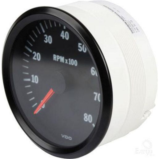 VDO Tachometer Elec 0-8000 RPM 100mm Round 12V 333015034