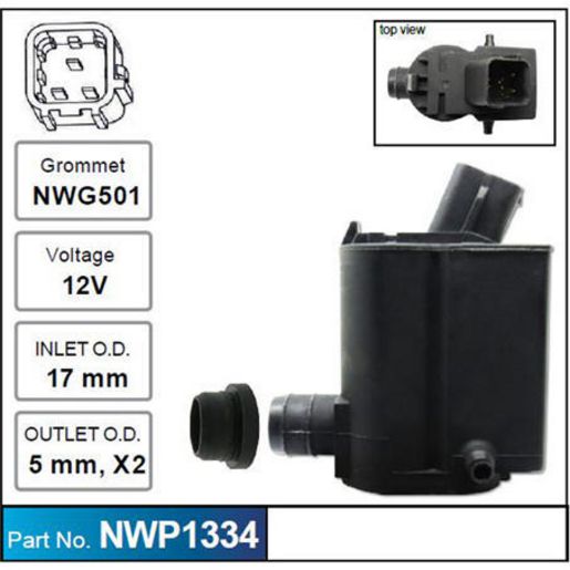 NICE Windscreen Washer Pump NWP1334
