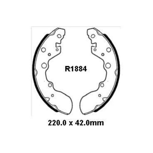 RDA Brake Shoe Set Rear R1884