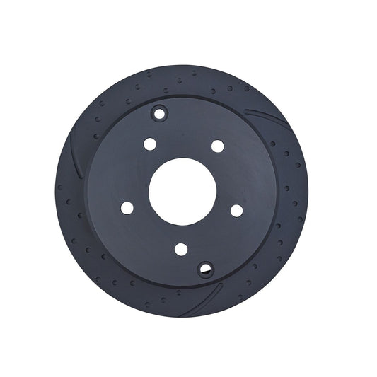 RDA Slotted And Dimpled Brake Rotor Pair 286mm Rear RDA41D
