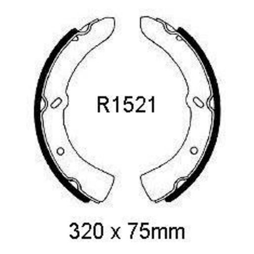 RDA Brake Shoe Set Front R1521