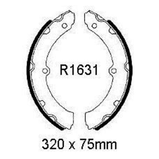 RDA Brake Shoe Set Front/Rear R1631