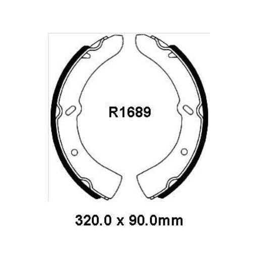 RDA Brake Shoe Set Rear R1689