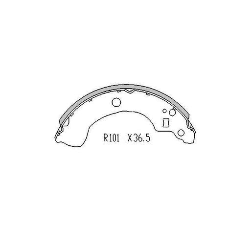 RDA Brake Shoe Set Rear R2003