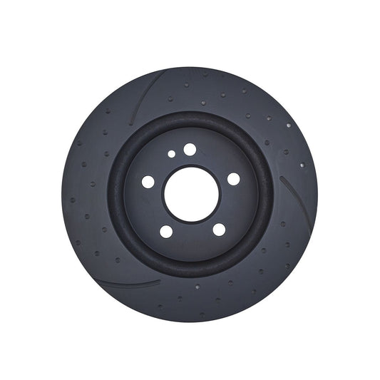 RDA Slotted And Dimpled Brake Rotor Pair 303mm Front RDA7286D