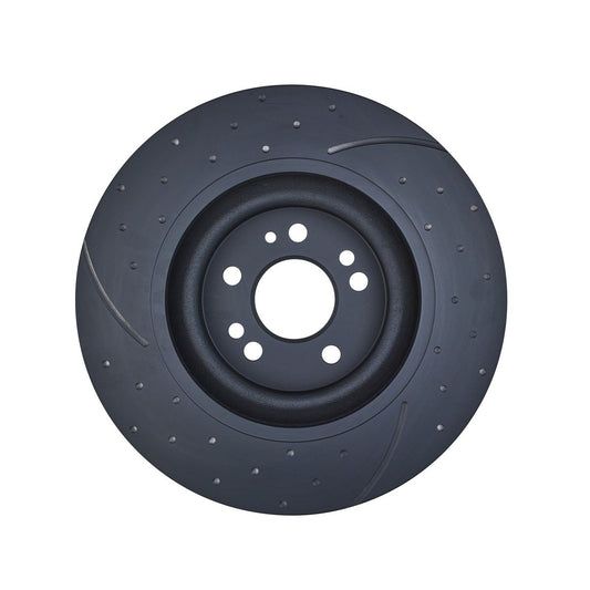 RDA Slotted And Dimpled Brake Rotor Pair 355mm Front RDA7288D