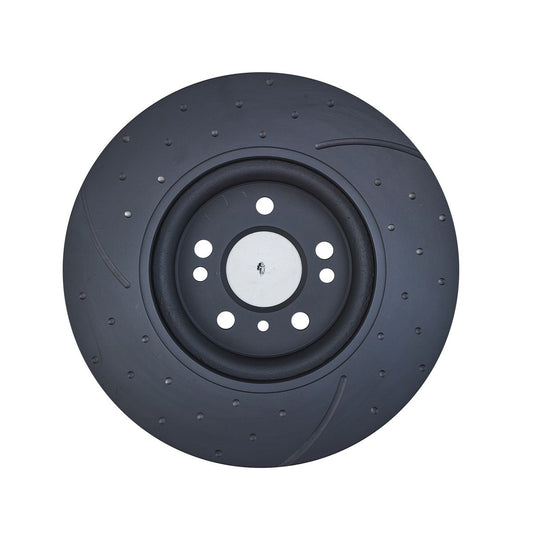 RDA Slotted And Dimpled Brake Rotor Pair 330mm Front RDA7925D