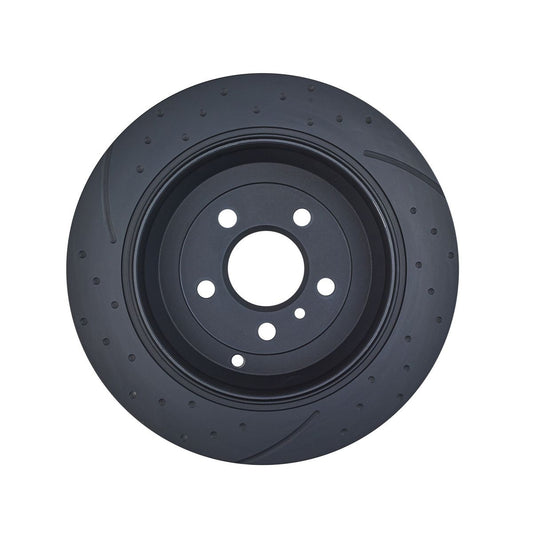 RDA Slotted And Dimpled Brake Rotor Pair 330mm Rear RDA7987D