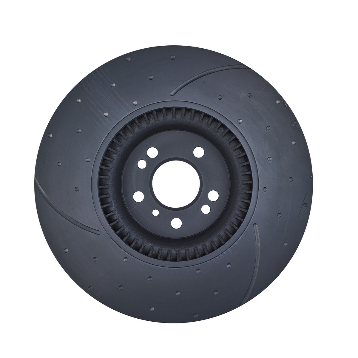 RDA Slotted And Dimpled Brake Rotor Pair 375mm Front RDA8059D