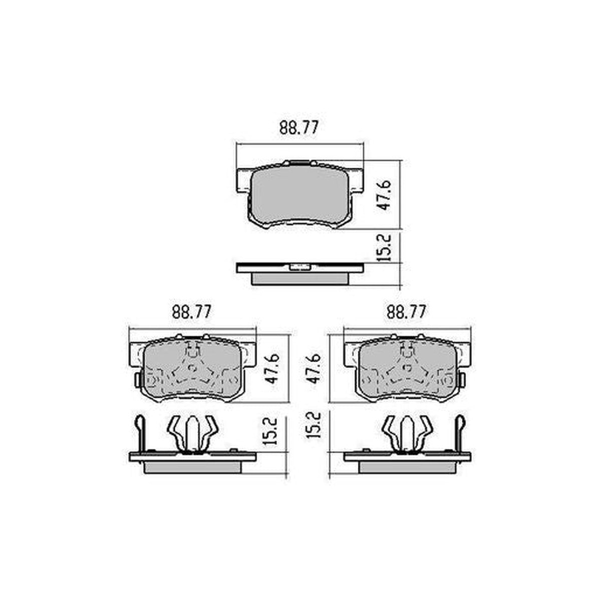 RDA Phantom Ceramic Brake Pad Set Rear RDC1728