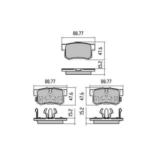 RDA Phantom Ceramic Brake Pad Set Rear RDC1728