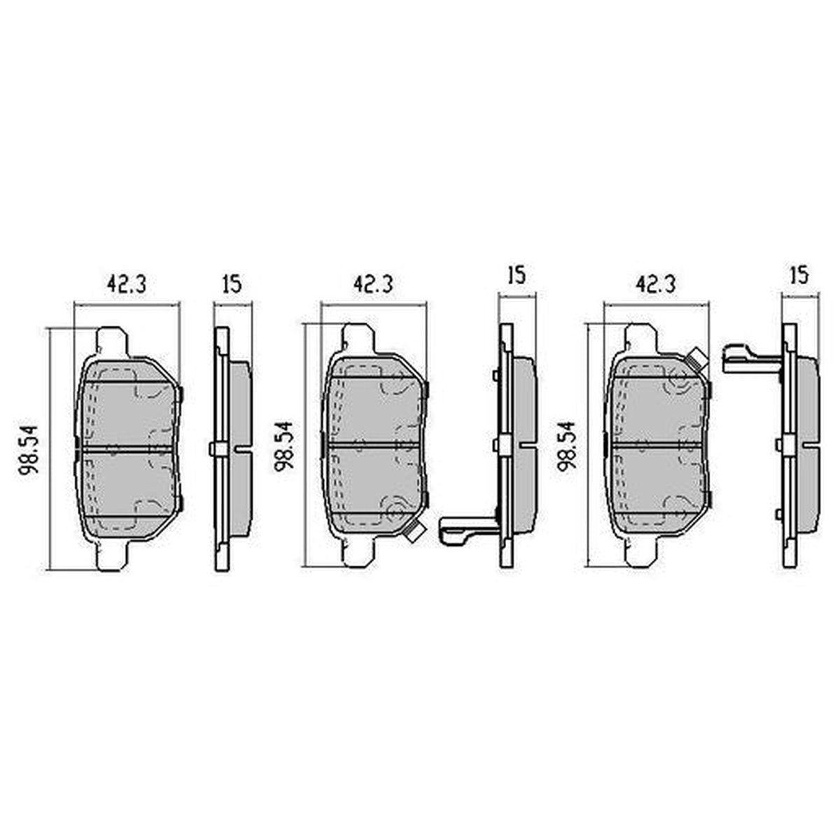 RDA Phantom Ceramic Brake Pad Set Rear RDC2016