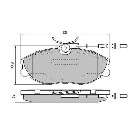 RDA GP Max Brake Pad Set Front RDB2105