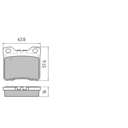 RDA GP Max Brake Pad Set Rear RDB2106