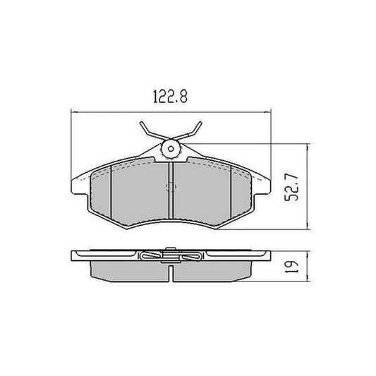 RDA GP Max Brake Pad Set Front RDB2108