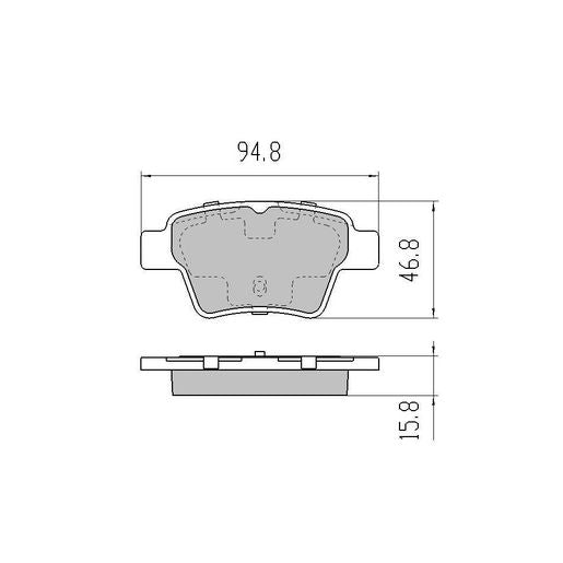 RDA GP Max Brake Pad Set Rear RDB2115