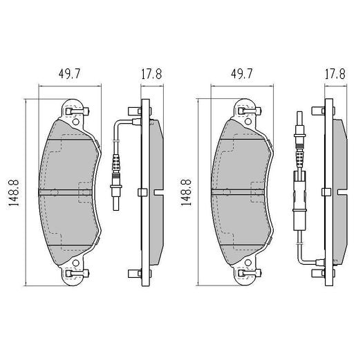 RDA GP Max Brake Pad Set Front RDB2125