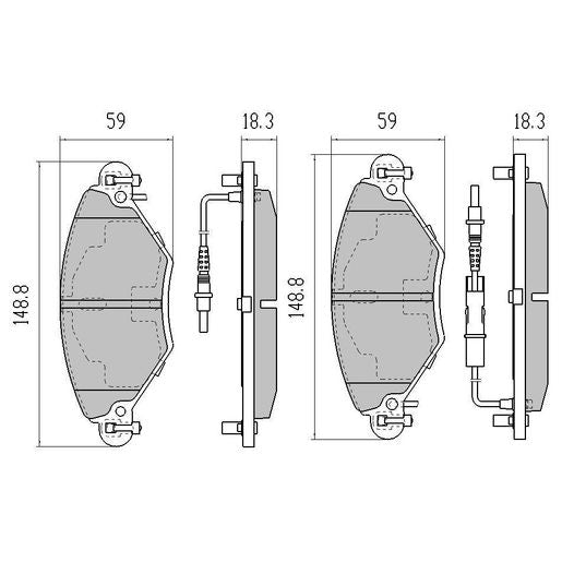 RDA GP Max Brake Pad Set Front RDB2126