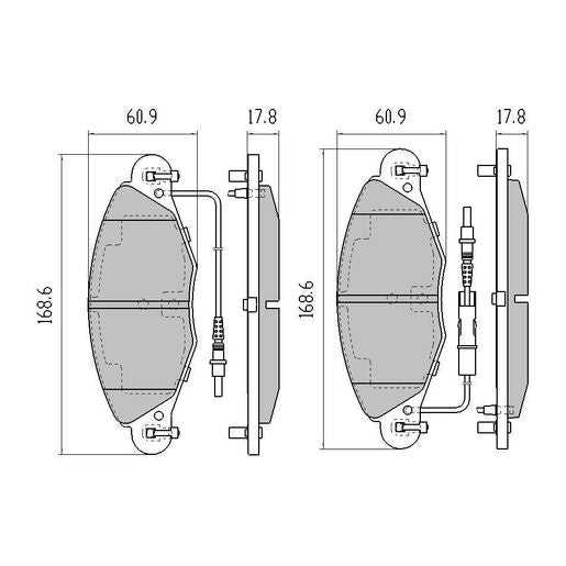 RDA GP Max Brake Pad Set Front RDB2127