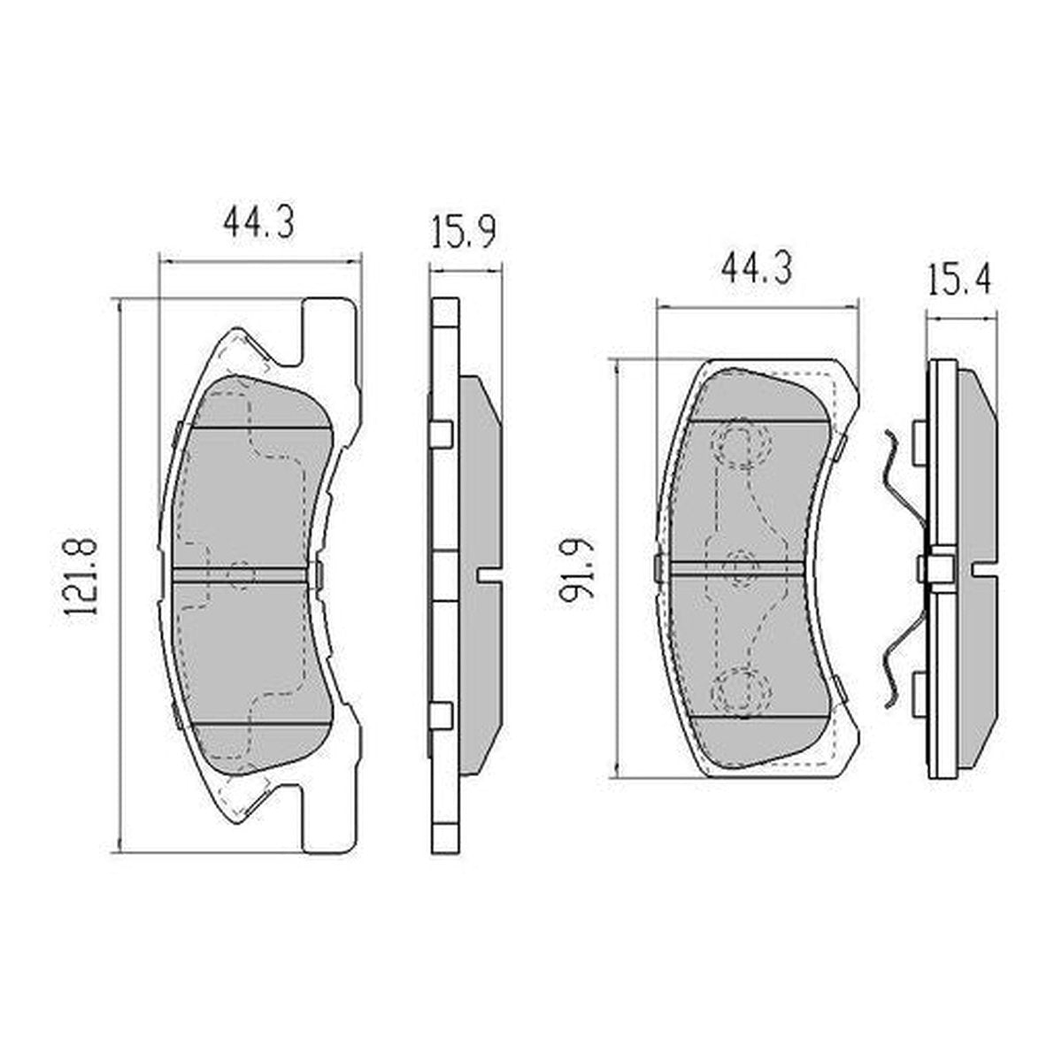 RDA GP Max Brake Pad Set Front RDB2142