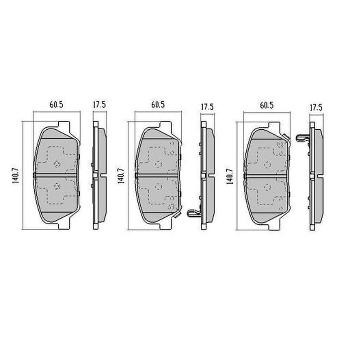 RDA GP Max Brake Pad Set Front RDB2204