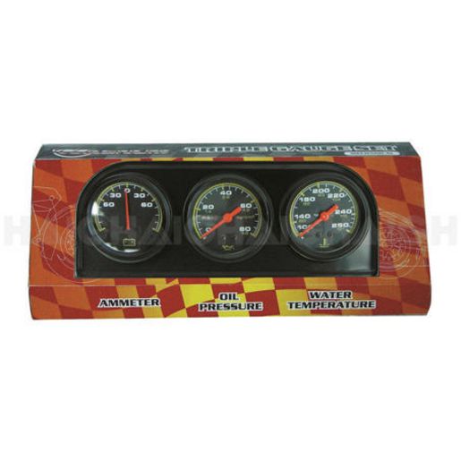 Haigh Triple Gauge Set 2In W/Panel (G1301) 74311