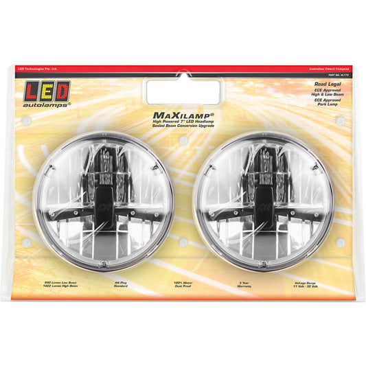 LED Autolamps Maxilamp 7 Inch Driving Lamp Twin Pack HL175
