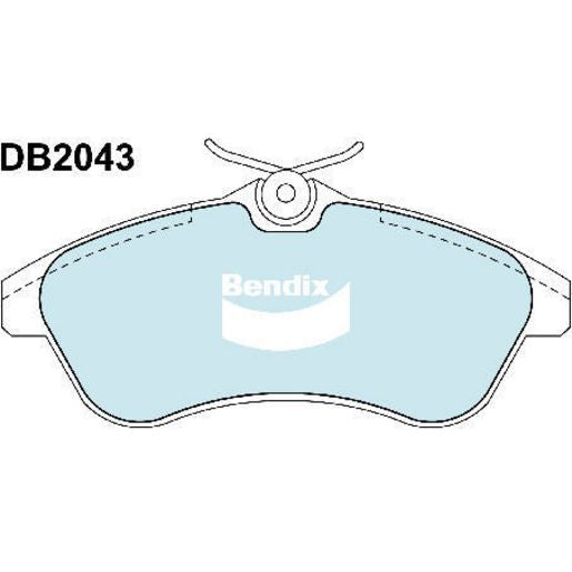 Bendix EURO Brake Pad Set Front DB2043 EURO+