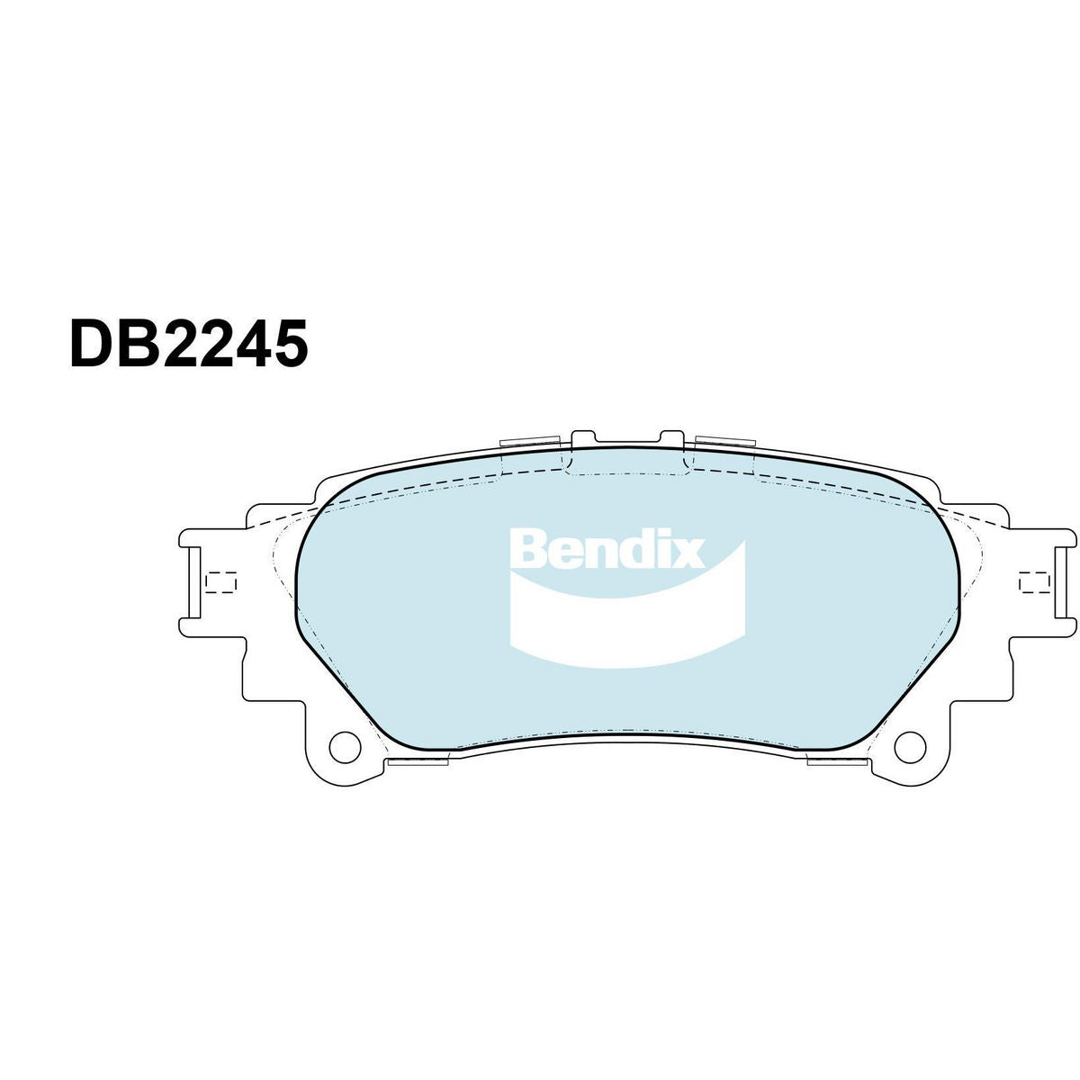 Bendix 4x4 Brake Pad Set Rear DB2245 -4WD