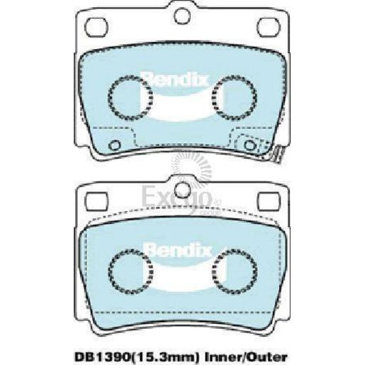 Bendix Heavy Duty Brake Pad Set Rear DB1390 HD