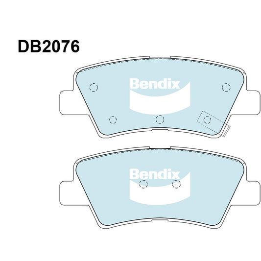 Bendix General CT Brake Pad Set Rear DB2076 GCT
