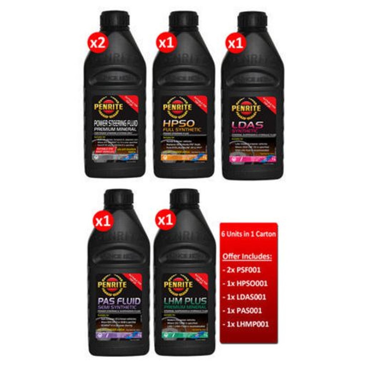 Penrite Power Steering Fluid Trade Pack