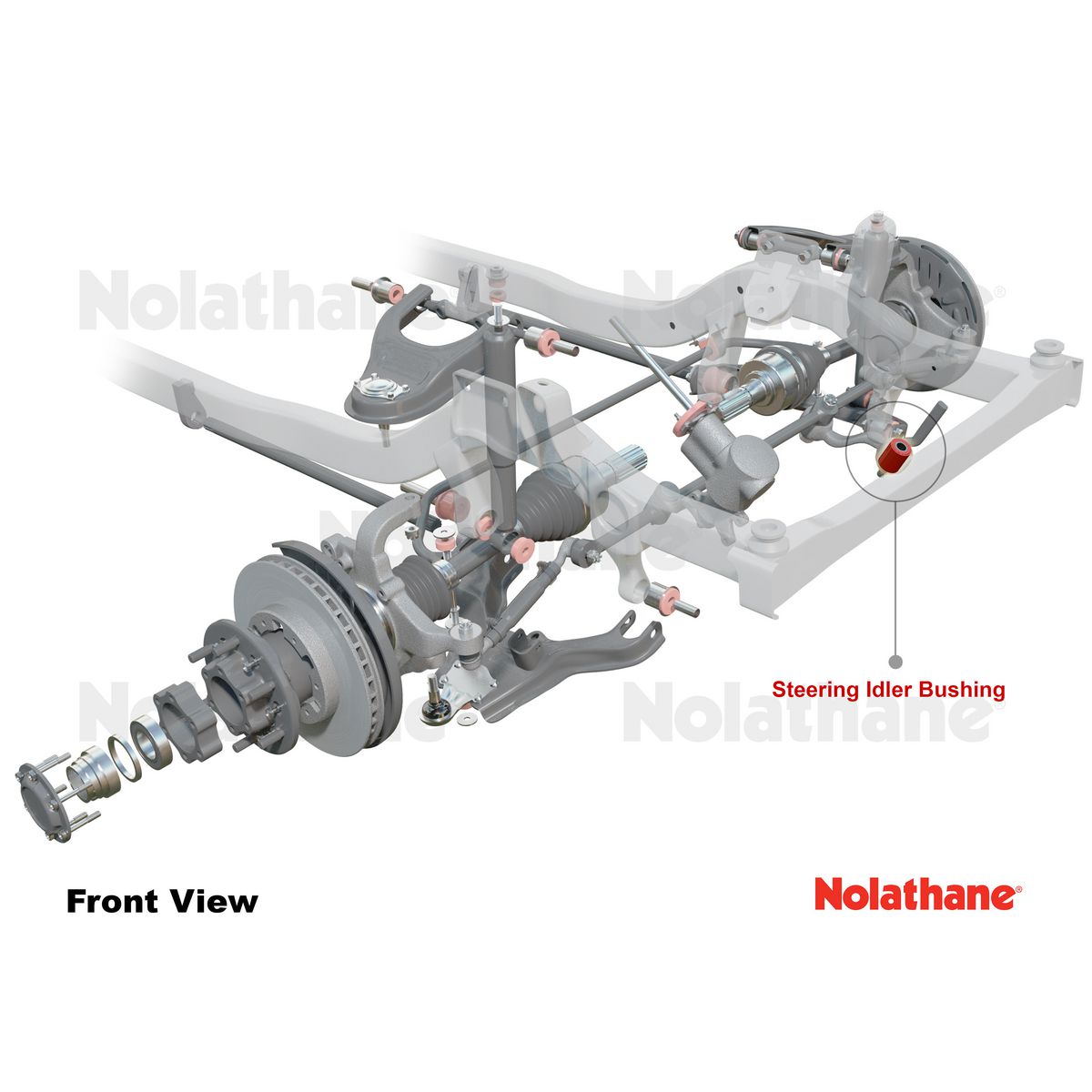 Nolathane Steering Idler Bush Kit 41111