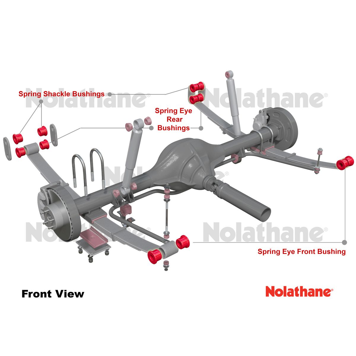 Nolathane Spring Eye & Shackle Bush Kit 47008