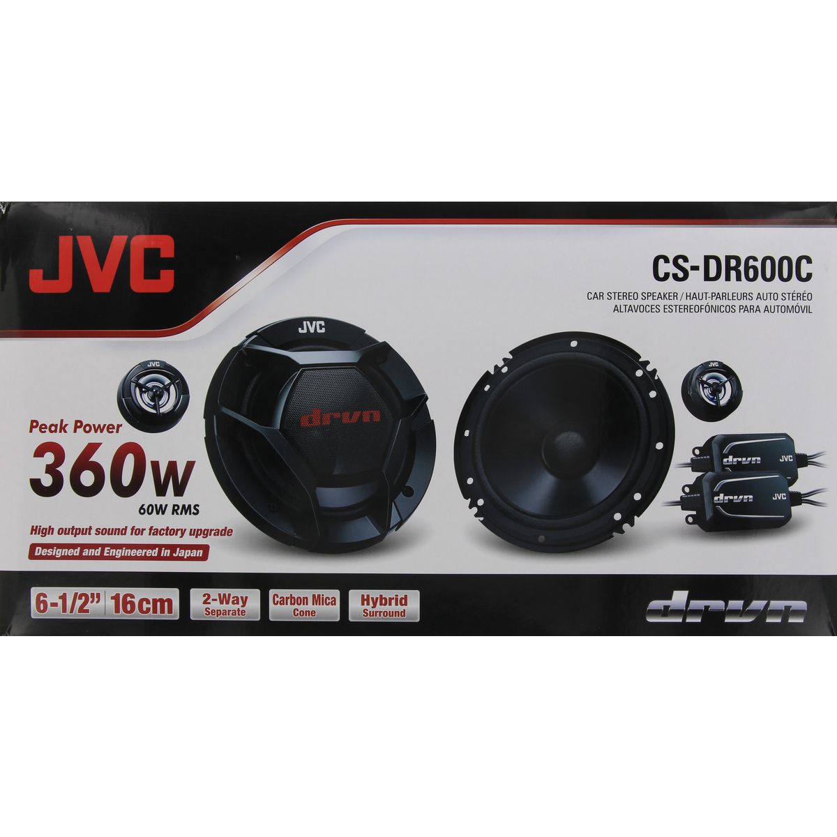 JVC 6.5" 360W 2-Way Component Speakers