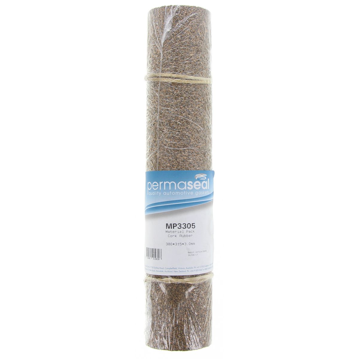 Permaseal Gasket Sheet Cork 305x305x3.2mm MP3305