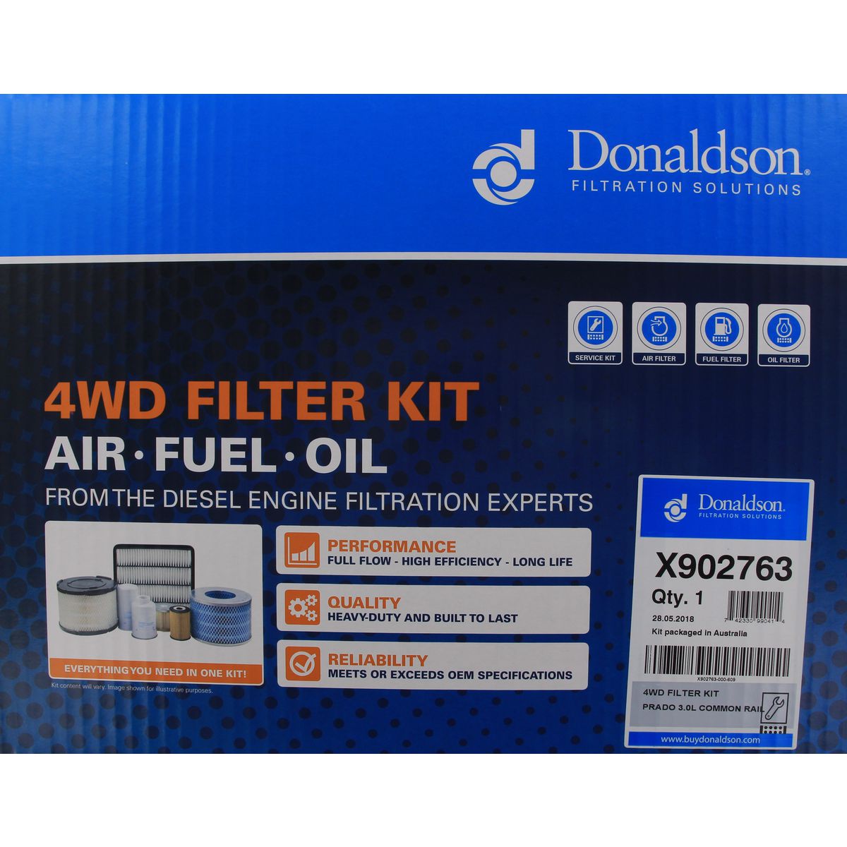 Donaldson 4x4 Filter Service Kit X902763