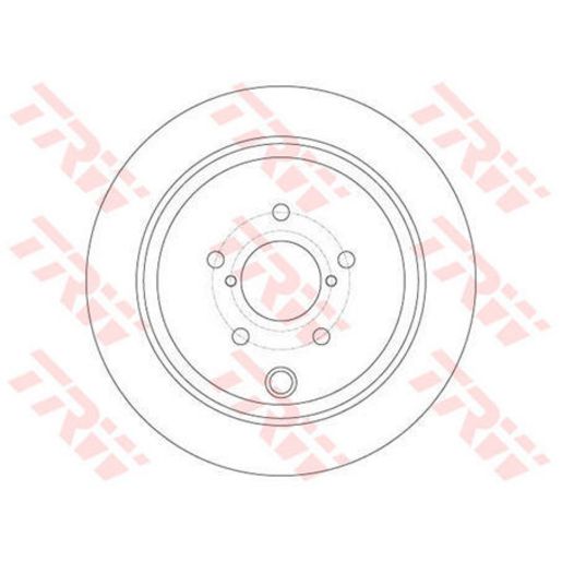 TRW Brake Rotor 286mm Rear DF6306S