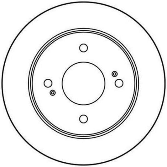 TRW Brake Rotor 258mm Front DF3018S