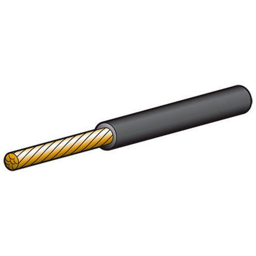 Narva 4mm Single Core Cable Black 15A 10m 5814-10BK