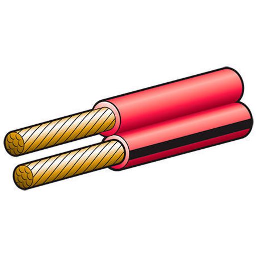 Narva Figure 8 Cable Twin Core 15A 4mm Red/Black 5824-10F8