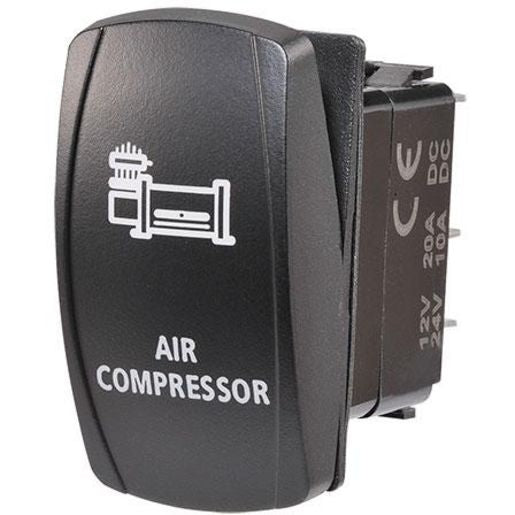 Narva Rocker Switch Air Compressor 12/24V Blue LED 63228BL