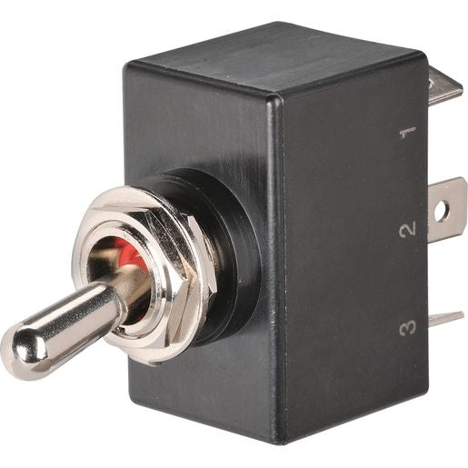 Narva Waterproof Heavy Duty Toggle Switch Dpdt (Contacts Rated 25A @ 12V) 60293BL