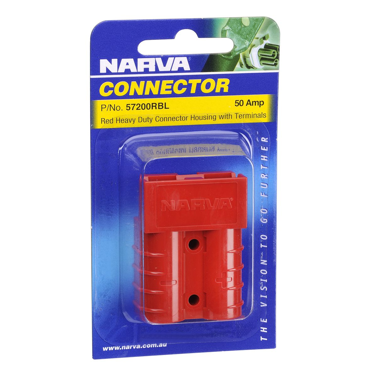 Narva Connector Housing Red With Terminals 50A 57200RBL