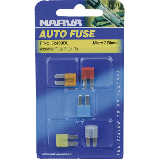 Narva Blade Fuse Micro Assortment (5Pk) 52400BL
